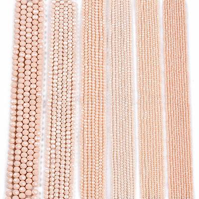 Стеклянные бусины с гальваническим покрытием  EGLA-A044-P4mm-A05-1