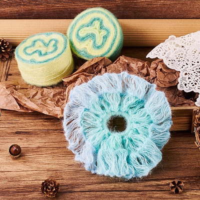 Сегментированная окрашенная пряжа для вязания DIY-TAC0033-03D-1