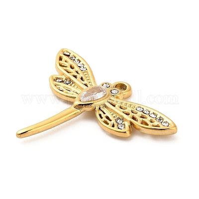 Подвески из нержавеющей стали 304 с кристаллами и стразами STAS-P385-05C-G-1