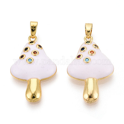 Латунные микро проложить кубического циркония подвески KK-N257-74A-G-1