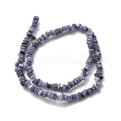 Бусины из натуральных пресноводных ракушек SHEL-B003-01G-1