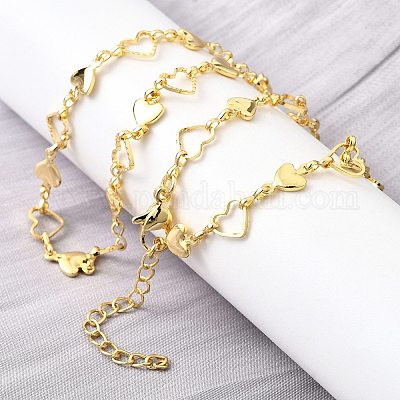 Ожерелья с цепочкой из меди NJEW-D314-01G-1