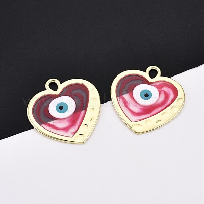 Подвески из эмали и сплава ENAM-F143-12-G-1