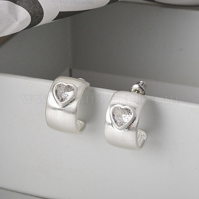 Серьги-гвоздики из латуни&nbsp;LS-EJEW-L288-008S-1