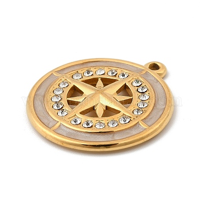 Нержавеющая сталь 304 с эмалированными подвесками из хрустальных страз STAS-G358-21G-1