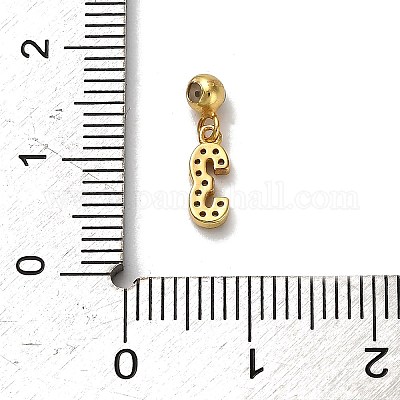 925 подвеска-шарм из стерлингового серебра с микропаве из прозрачных кубических цирконий в европейском стиле STER-A045-01G-3-1