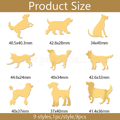 Никелевые декоративные наклейки DIY-WH0450-156-1