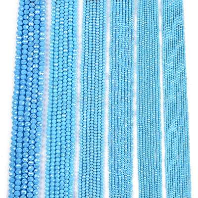 Стеклянные бусины с гальваническим покрытием  EGLA-A044-P2mm-A08-1