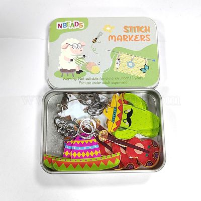 Cinco de mayo непрозрачные печатные акриловые подвесные маркеры петель с замком HJEW-AB00177-1