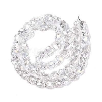 Стеклянные бусины с гальваническим покрытием  EGLA-N012-07A-1