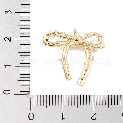 Подвески из латуни с прозрачным фианитом KK-Z061-11G-1