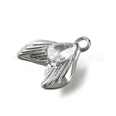 Латунные подвески из прозрачного кубического циркония KK-C096-14D-P-1