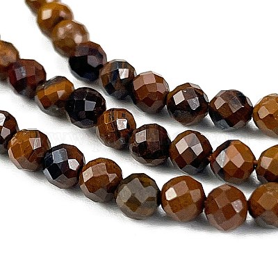 Природных тигровый глаз бисер нитей&nbsp;LS-G-M399-03C-1