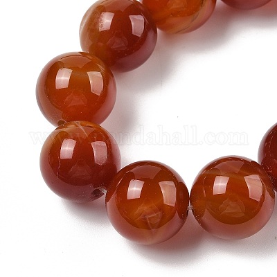 Бусины из натурального красного агата (окрашенные и нагретые) G-H087-A01-20MM-1
