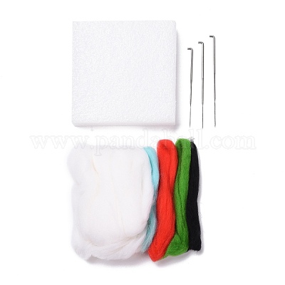 Рождественский набор для валяния снеговика DIY-I092-02-1