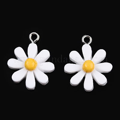 Подвески из непрозрачной смолы RESI-WH0037-01B-1