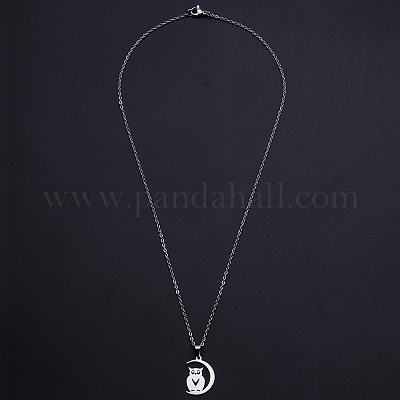 Не тускнеющие подвески из нержавеющей стали 201 NJEW-S105-JN707-45-1-1