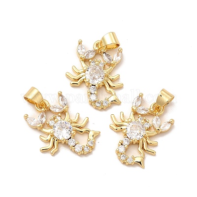 Стойки обшивки латунь микро проложить Циркон подвеску KK-B068-45G-1