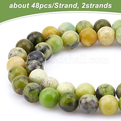 2 нити натуральных серпантиновых бусин G-OC0003-11-1