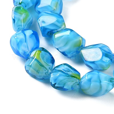 Ручной золотой песок бусины бисер нитей LAMP-U001-01A-1