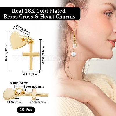 Латунные подвески с покрытием 10шт KK-CN0002-80-1