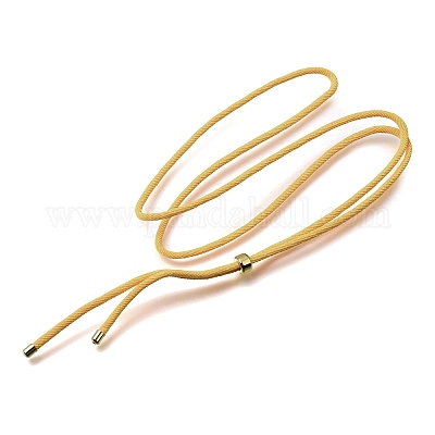 Halskettenherstellung aus 2.5 mm verstellbaren geflochtenen Nylonkordeln&nbsp;FB-CBAA152-02G-29-1