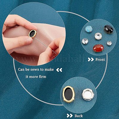 96 шт. 24 стиля латунный безель с открытой задней частью для пришивания зубцов KK-CA0003-16-1