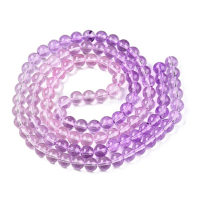 Выпечка расписные прозрачные стеклянные бусины X-DGLA-M001-8mm-01-1