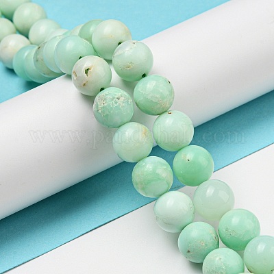 Сорт натуральных ниток хризопразовых бусин G-R494-A02-04-1