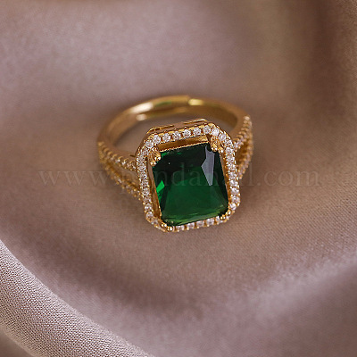 Регулируемые латунные кольца из микро-паве циркония TP0662-3-1