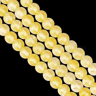 2 нити синтетических бусин цитрина нити G-GO0001-26A-1