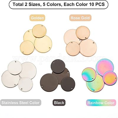 20 шт. 10 стиля ионного покрытия (IP) 304 нержавеющая сталь подвески STAS-UN0032-07-1