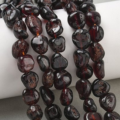 Гранат природный бисер нитей&nbsp;G-G349-A01-8x10mm-1