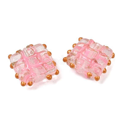 Бусины ручной работы бусины золотого песка LAMP-L082-01C-1