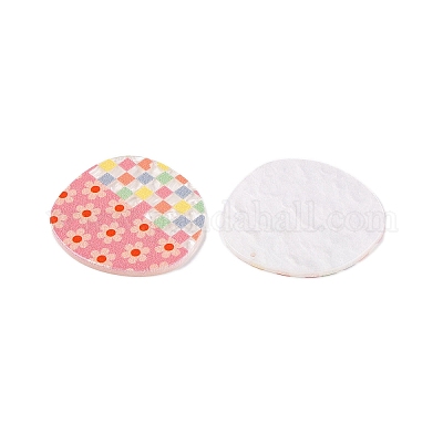 Акриловые подвески с принтом в клетку OACR-T028-05F-1