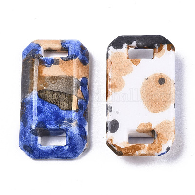 Соединители звеньев фарфора ручной работы PORC-S501-034B-1