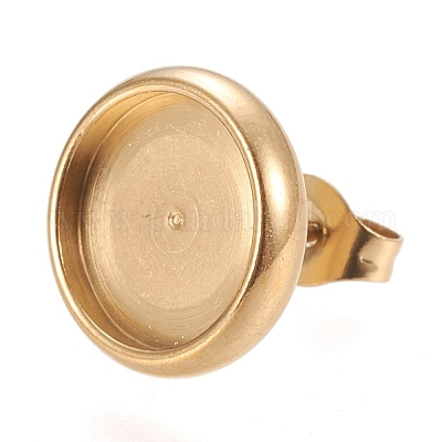 Ионное покрытие (ip) серьги-гвоздики из нержавеющей стали 304 STAS-K202-05D-G-1