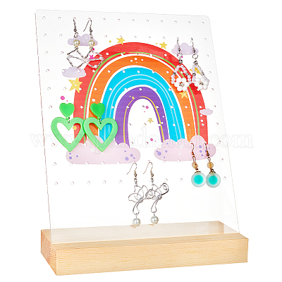 Shop Wood Earring Display Card with Hanging Hole for Jewelry Making -  PandaHall Selected