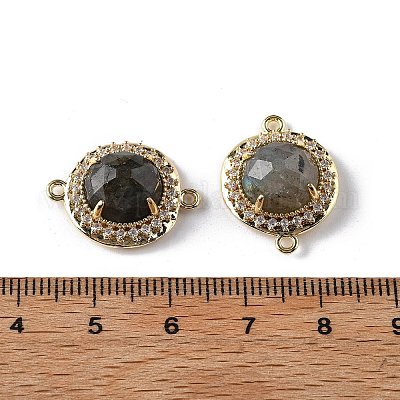 Подвески с гранеными соединителями из натуральных и синтетических драгоценных камней G-H323-03G-1