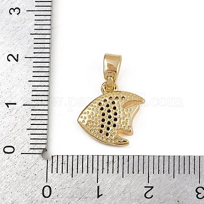 Латунные микро проложить кубического циркония подвески KK-D409-38G-B-1