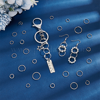 6 стиль 304 нержавеющая сталь кольца для прыжков STAS-UN0057-99-1