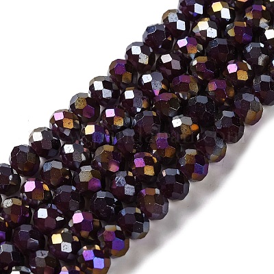 Запекание гальванических нитей стеклянных бусин DGLA-A039-J8mm-B22-1