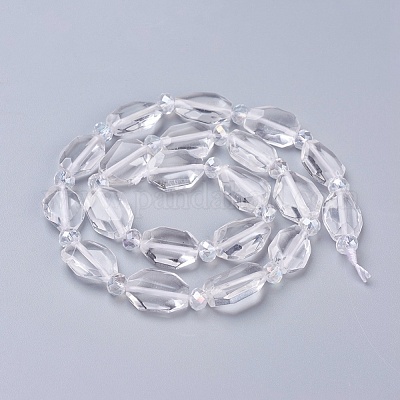 Природных кристаллов кварца бисер нитей G-L519-C-01-1