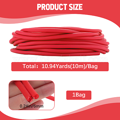 Круглая резиновая эластичная веревка длиной 10 м. EC-WH0008-02B-1