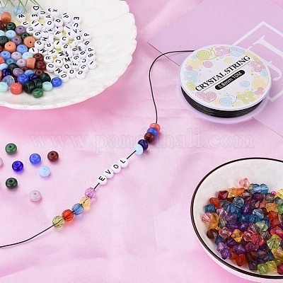 0.8mm Elastic Crystal Thread Line String Flat Elastic Beading