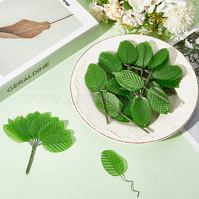 200шт. искусственные листья из шелковой ткани AJEW-CN0004-07A-1