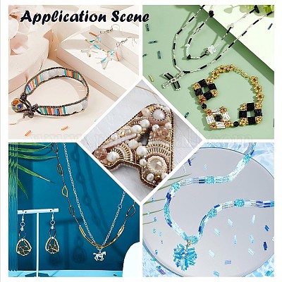 Стеклянные бусины SEED-S018-03-1