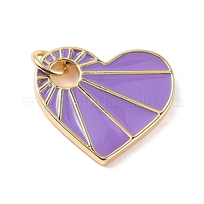 Подвески из латуни с эмалью в стойку KK-B054-07G-03-1