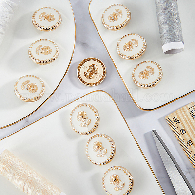 10 шт. пуговицы из эмалированного сплава BUTT-GF0001-31-1