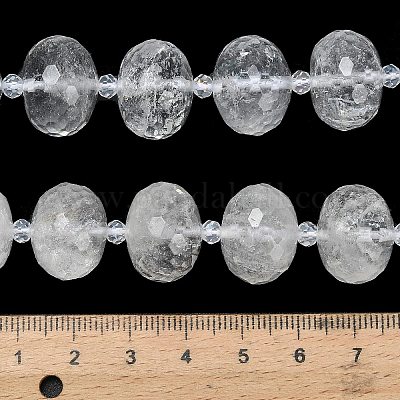 Природных кристаллов кварца бисер нитей G-L642-I02-18x13mm-1